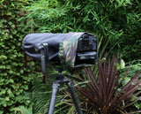 For CANON lens range SET  Waterproof Reversible Double layer  DPM Camo - Black Camera Lens Cover & CAP