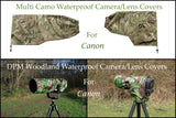 For Canon lens Range  Waterproof DPM Woodland Camera Lens Cover & Pouch